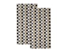Cawö Life Style Handtuch 2 Stück 50x100 cm Kariert Kiesel 100% Baumwolle Bild 2