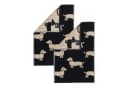 Cawö Handtuch 2 Stück We Love Dogs Dackel Schwarz 30x50 Bild 2