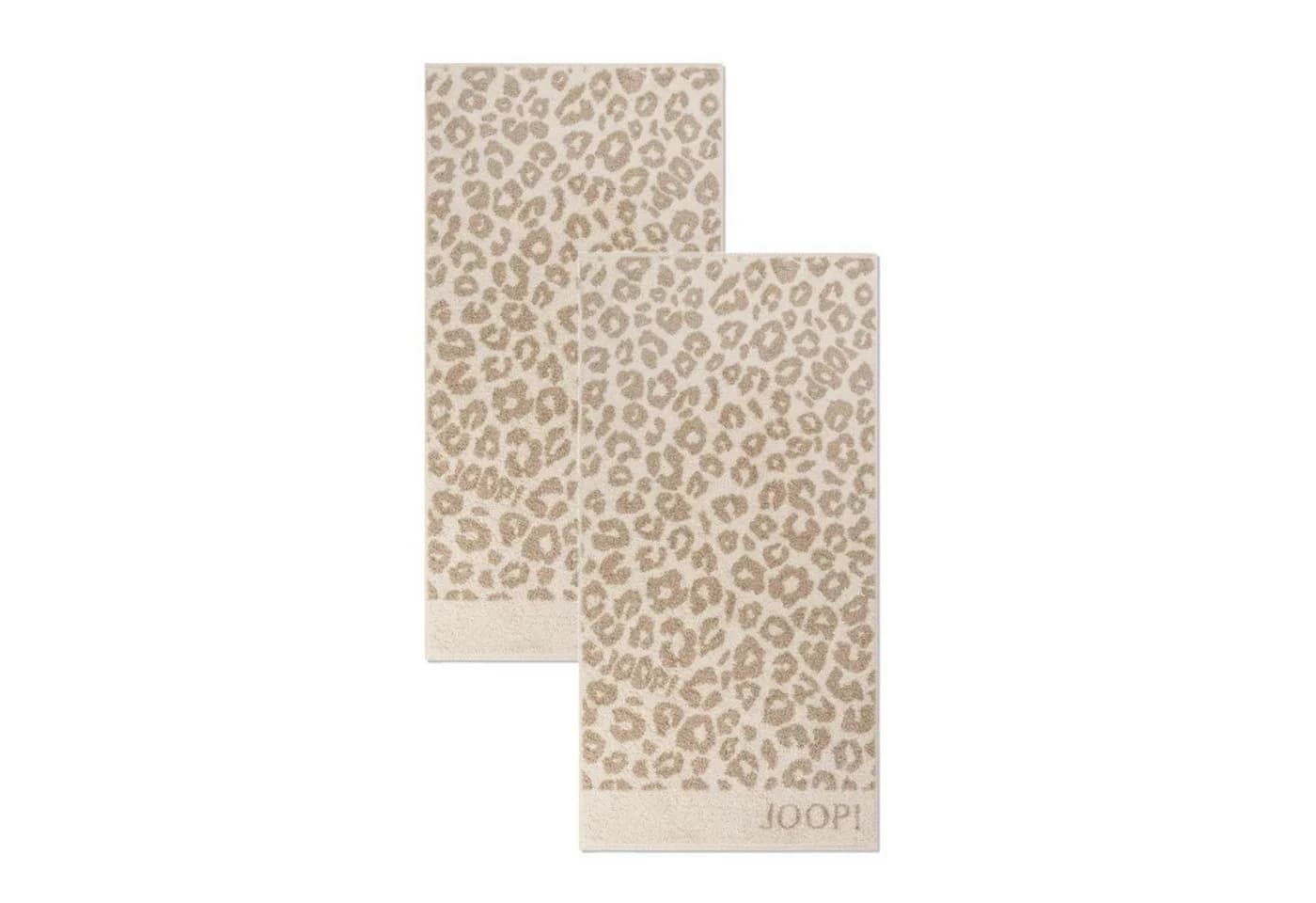 JOOP! Handtuch 2 Stück Leo Allover Beige 50x100 Baumwolle - Bild 2