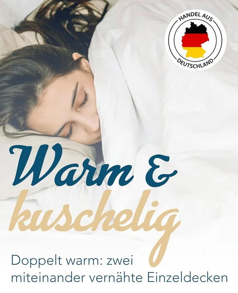 Garanta Microfaserbettdecke Extra warm Duo Bettdecke Klimahohlfaser 135x200 60°C Wäsche HW - Bild 3
