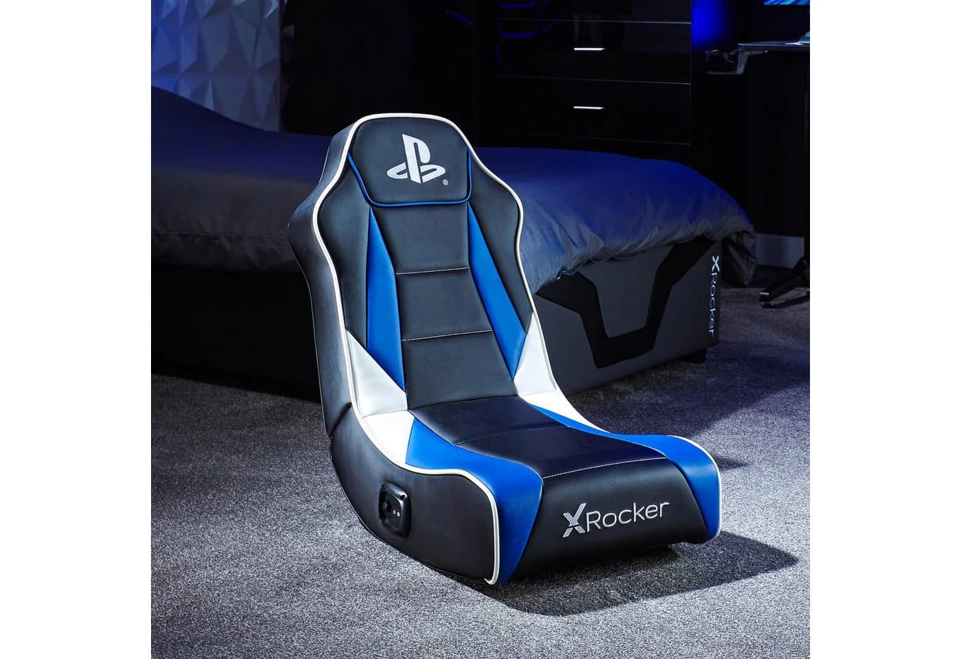 X Rocker Kindersessel PS5 Geist 2.0 Floor Rocker Gaming Sessel 2.0 Audiosystem
