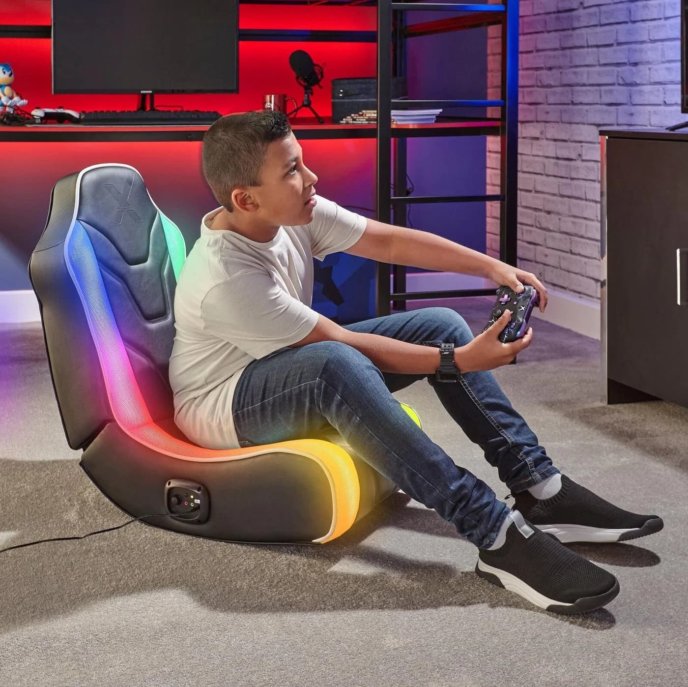 X Rocker Gaming-Stuhl Chimera RGB 2.0 Floor Rocker Schwarz - Bild 3