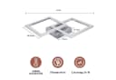 ZMH LED Deckenleuchte Modern 24W Warmweiß Augenschutz Bild 3