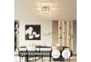 ZMH LED Deckenleuchte 72cm Schwarz/Silber Rechteckig Dimmbar 48W Bild 1