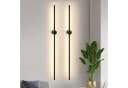 ZMH LED Wandleuchte Innen Schwarz Modern 60//100CM Wanlampe Schwenkbar Treppenhaus Bild 2