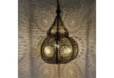 Casa Moro Orientalische Lampe Taza Schwarz Hängeleuchte mit Baldachin & Kette Bild 2