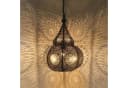 Casa Moro Orientalische Lampe Taza Schwarz Hängeleuchte mit Baldachin & Kette Bild 3