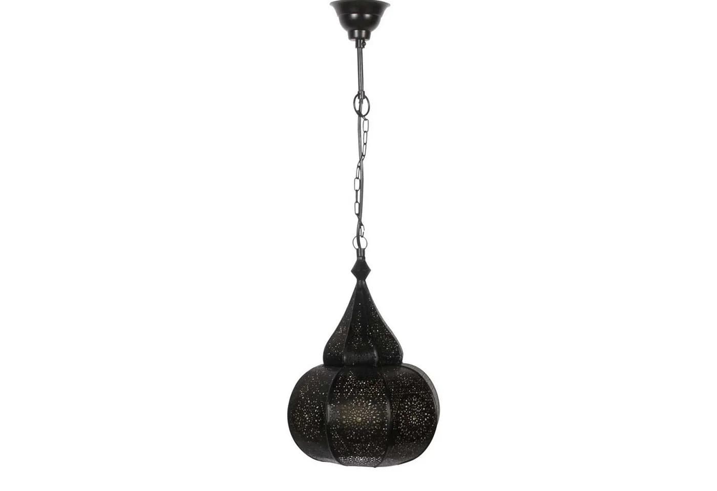 Casa Moro Orientalische Lampe Taza Schwarz Hängeleuchte mit Baldachin & Kette - Bild 5