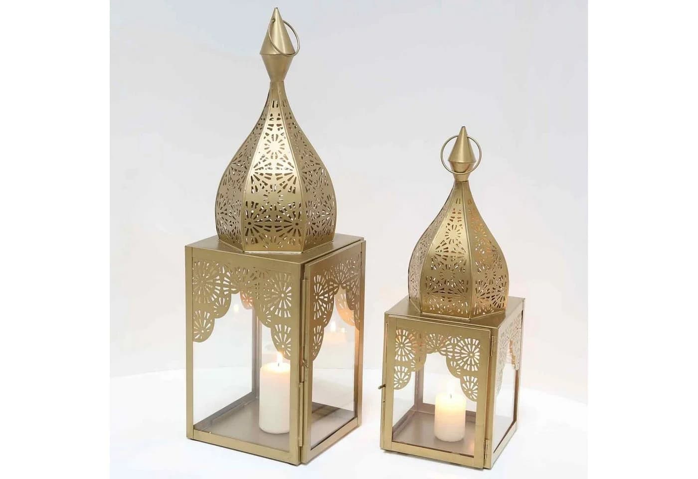 Casa Moro Ramadan Laterne Gold 2er Set Orientalisches Windlicht - Bild 4