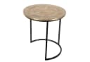 Orientalisch-Antiker Beistelltisch aus Messing, Holz und Metall Bild 1
