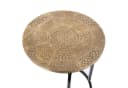 Orientalisch-Antiker Beistelltisch aus Messing, Holz und Metall Bild 3