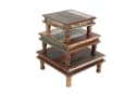 Casa Moro SIERA Beistelltisch 3er Set Shabby Chic Altholz Bild 2