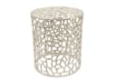 Casa Moro Beistelltisch Dila Silber rund Designer Couchtisch Sofatisch Bild 2