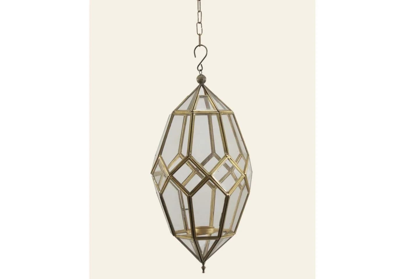 Casa Moro Hängewindlicht Orientalische Hängelaterne mit Kette aus Glas & Metall