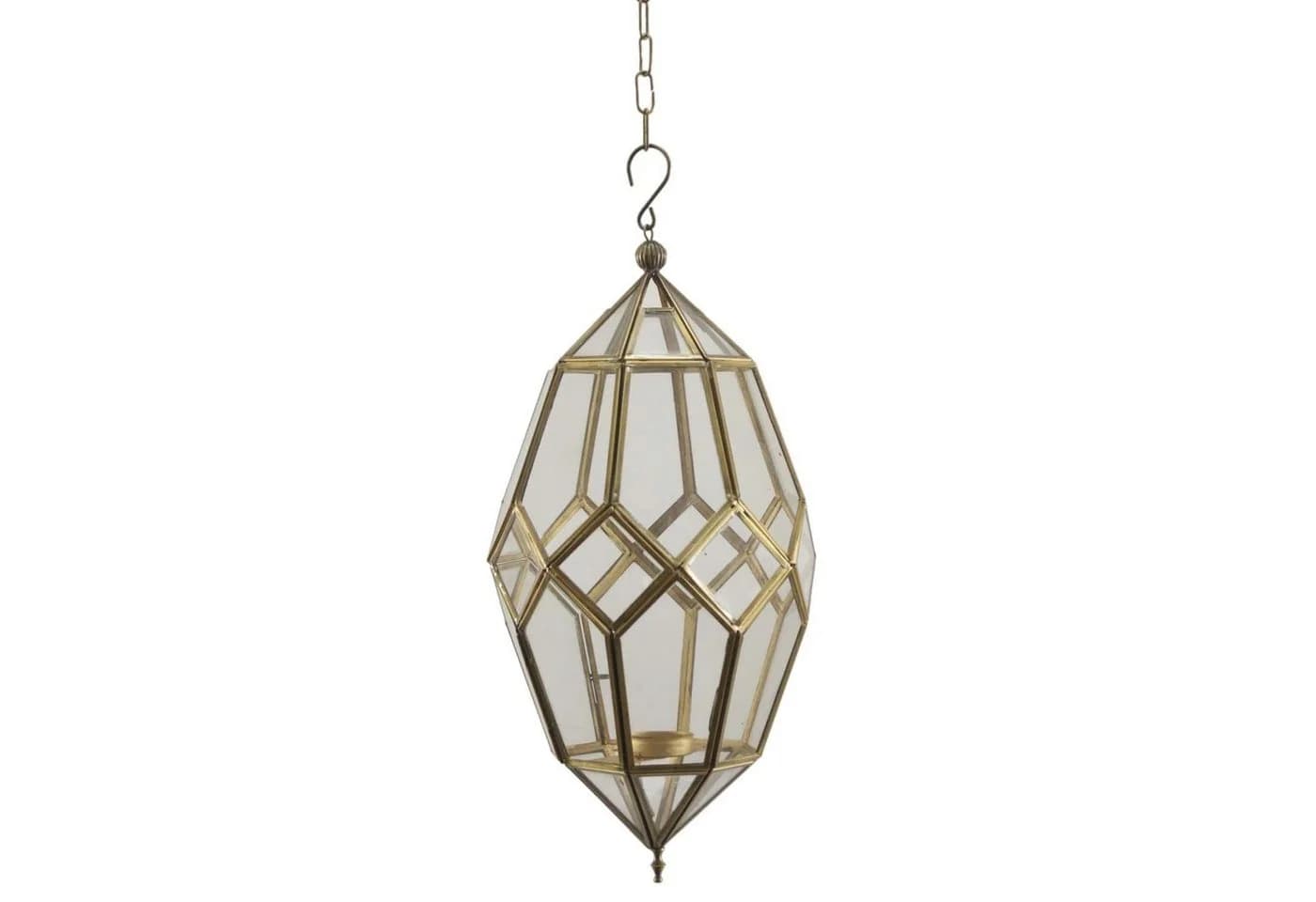 Casa Moro Hängewindlicht Orientalische Hängelaterne mit Kette aus Glas & Metall - Bild 2