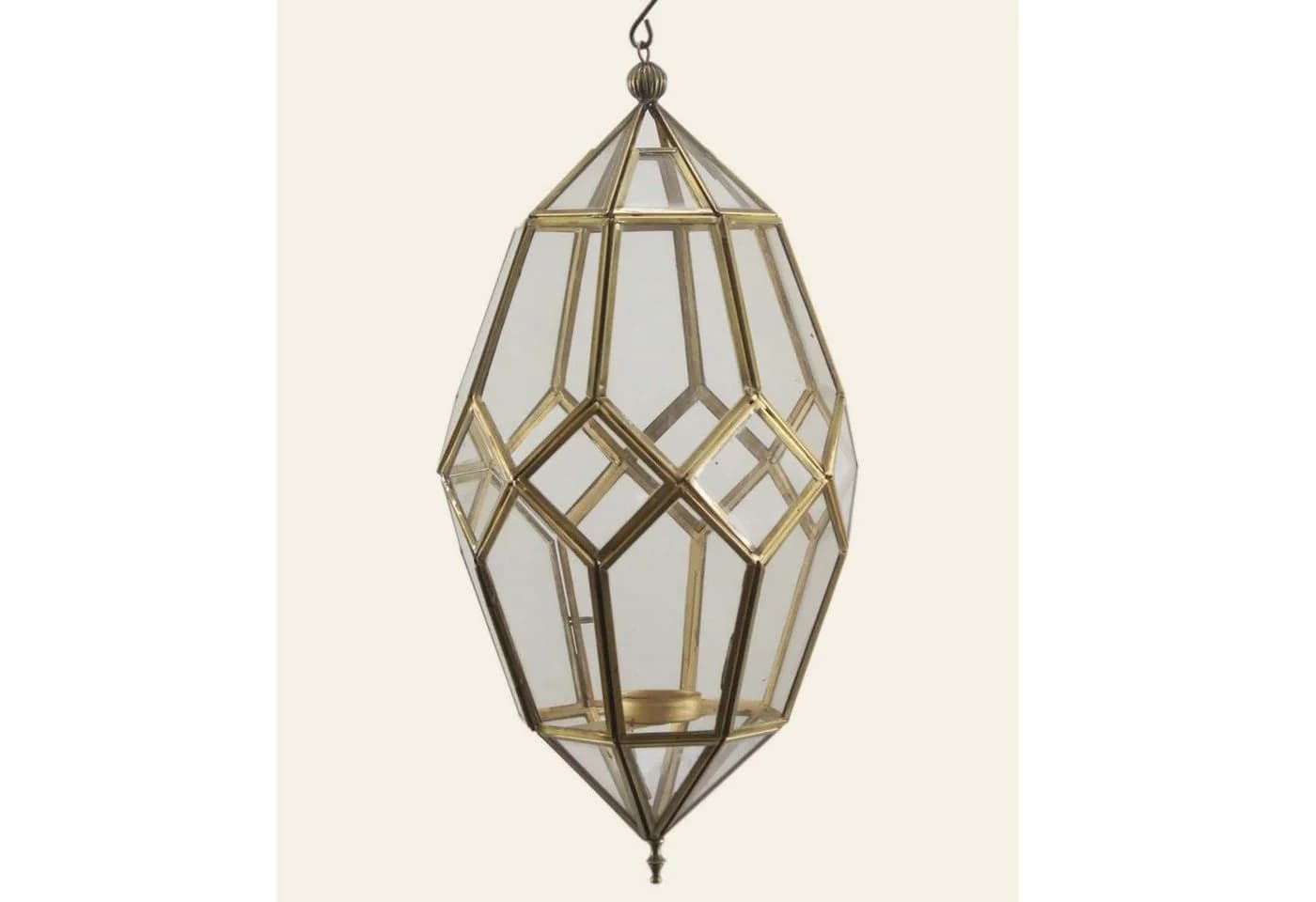 Casa Moro Hängewindlicht Orientalische Hängelaterne mit Kette aus Glas & Metall - Bild 3