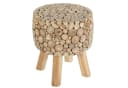 Casa Moro Hocker Beistelltisch Holz Hocker Nachttisch Beige Braun Bild 2