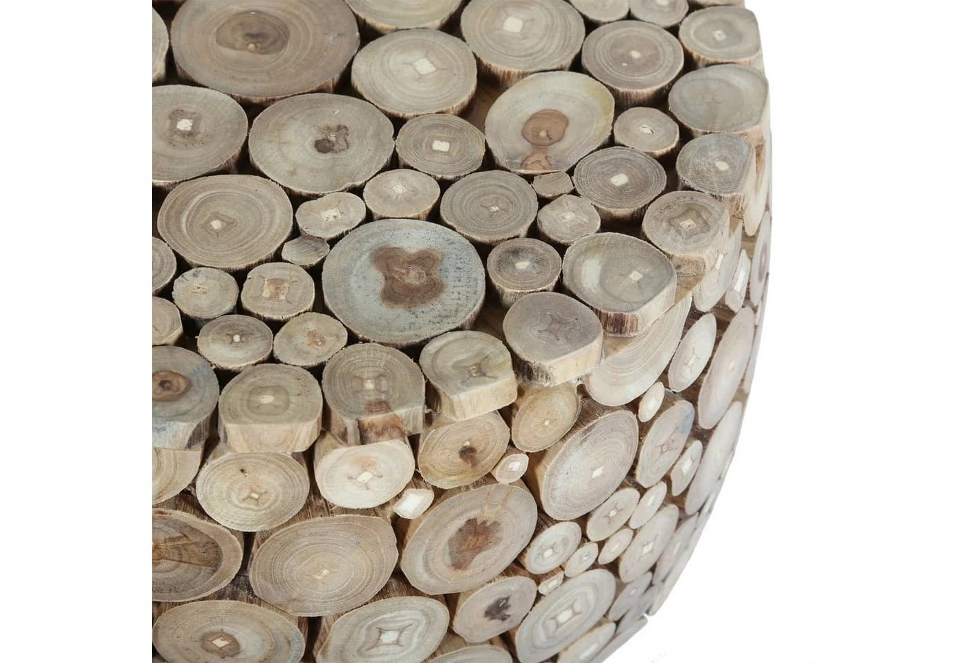 Casa Moro Hocker Beistelltisch Holz Hocker Nachttisch Beige Braun - Bild 3