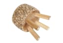 Casa Moro Hocker Beistelltisch Holz Hocker Nachttisch Beige Braun Bild 4