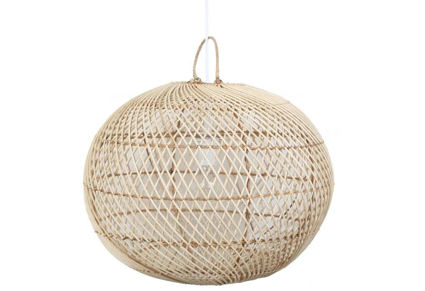 Casa Moro Deckenleuchte Rattan Lampe Ramia Boho Chic Handgefertigt - Bild 5