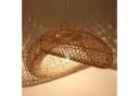 Pendelleuchte aus Rattan und Eisen in Natur Beige Bild 2