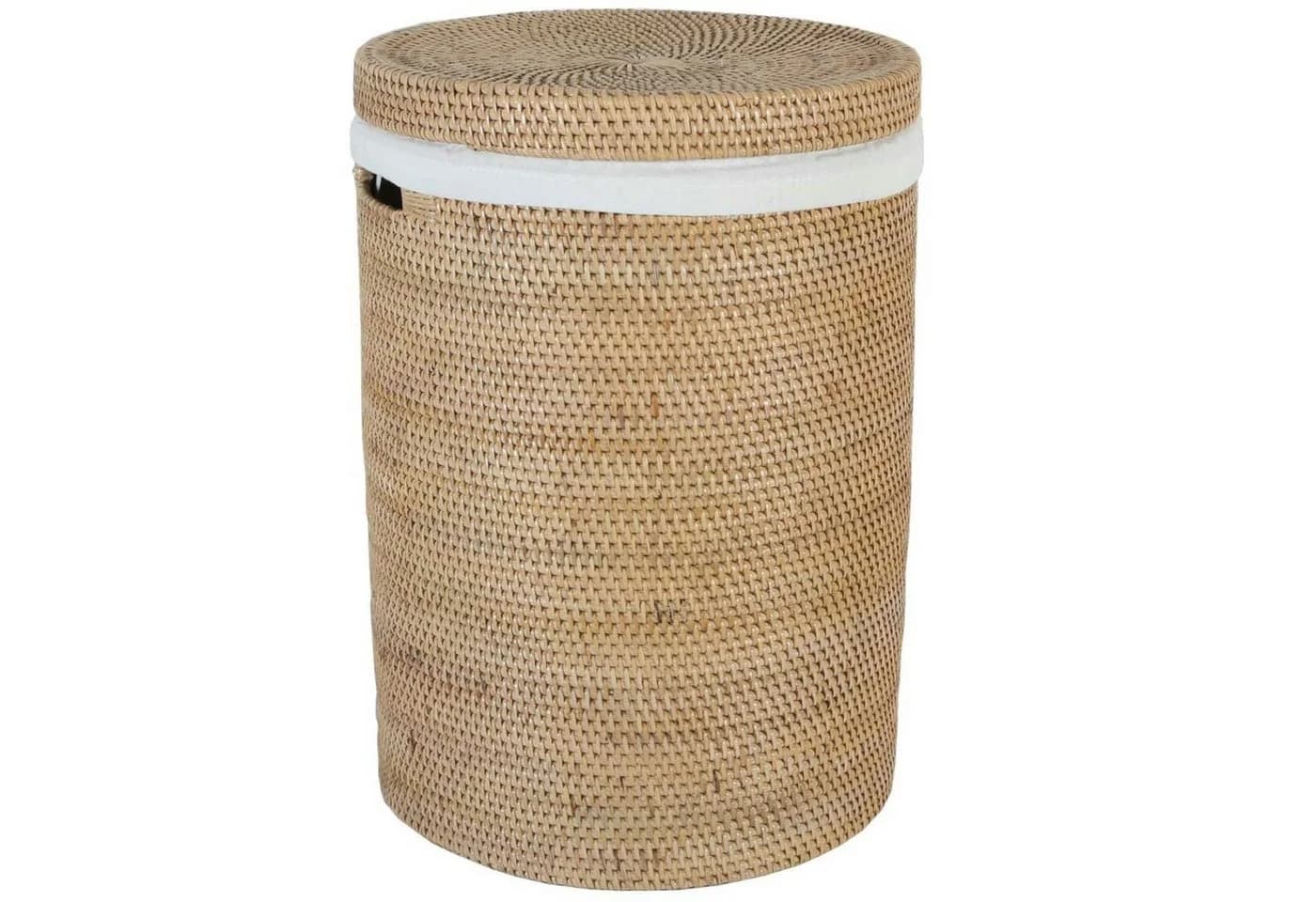 Casa Moro Wäschekorb Cleo Beige/Rattan - Bild 2