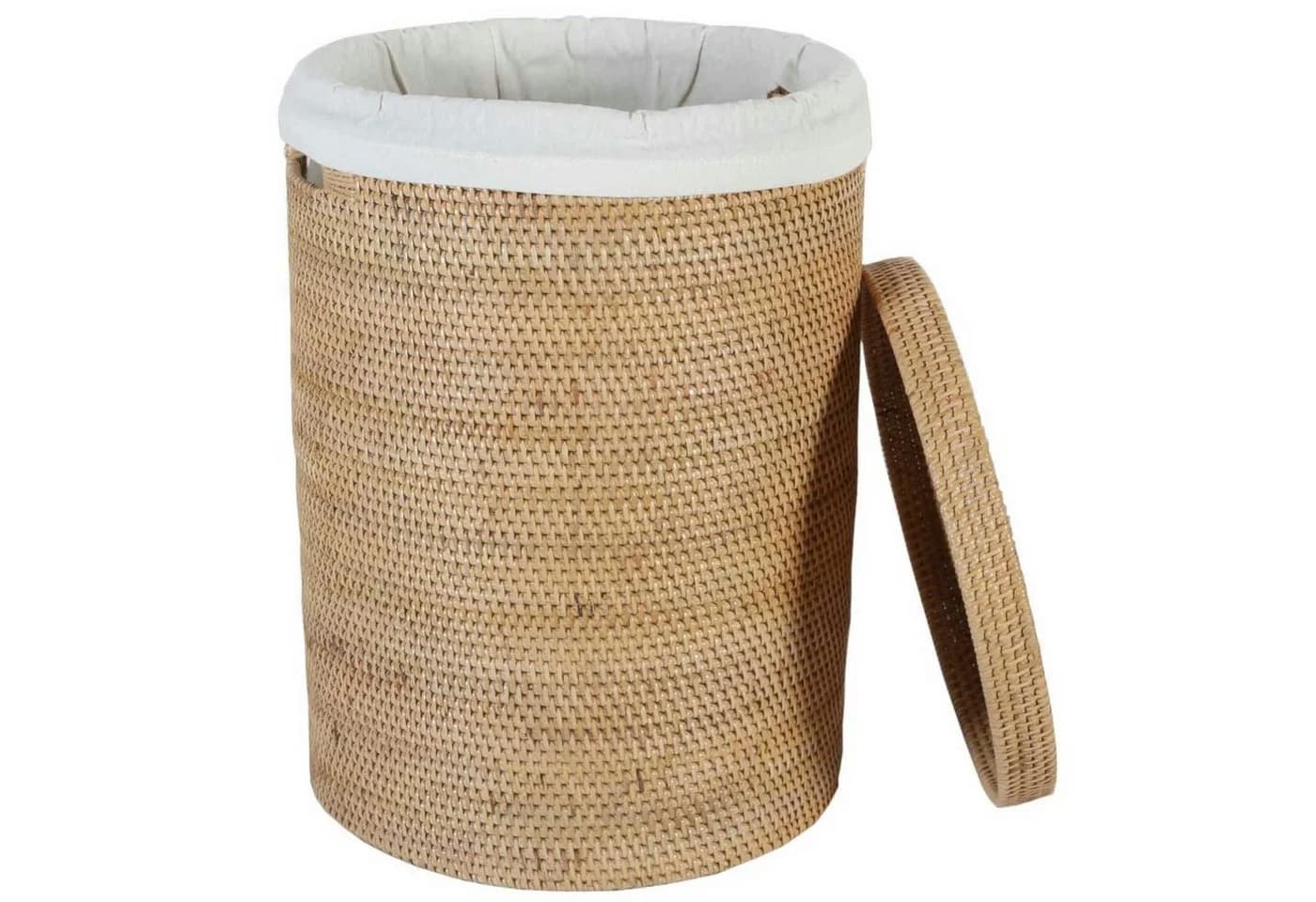 Casa Moro Wäschekorb Cleo Beige/Rattan - Bild 3