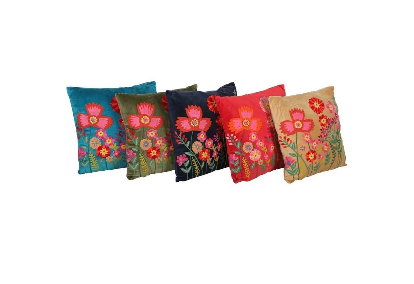 Casa Moro Dekokissen Livia 40x40 Blumen bestickt - Bild 4