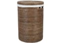 Casa Moro Wäschekorb Cleo Braun Rattan mit Deckel & Innenfutter Bild 3