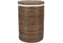 Casa Moro Wäschekorb Cleo Braun Rattan mit Deckel & Innenfutter Bild 4
