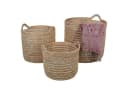 Casa Moro Rattan Korb Eda Natur mit Henkel Bild 1