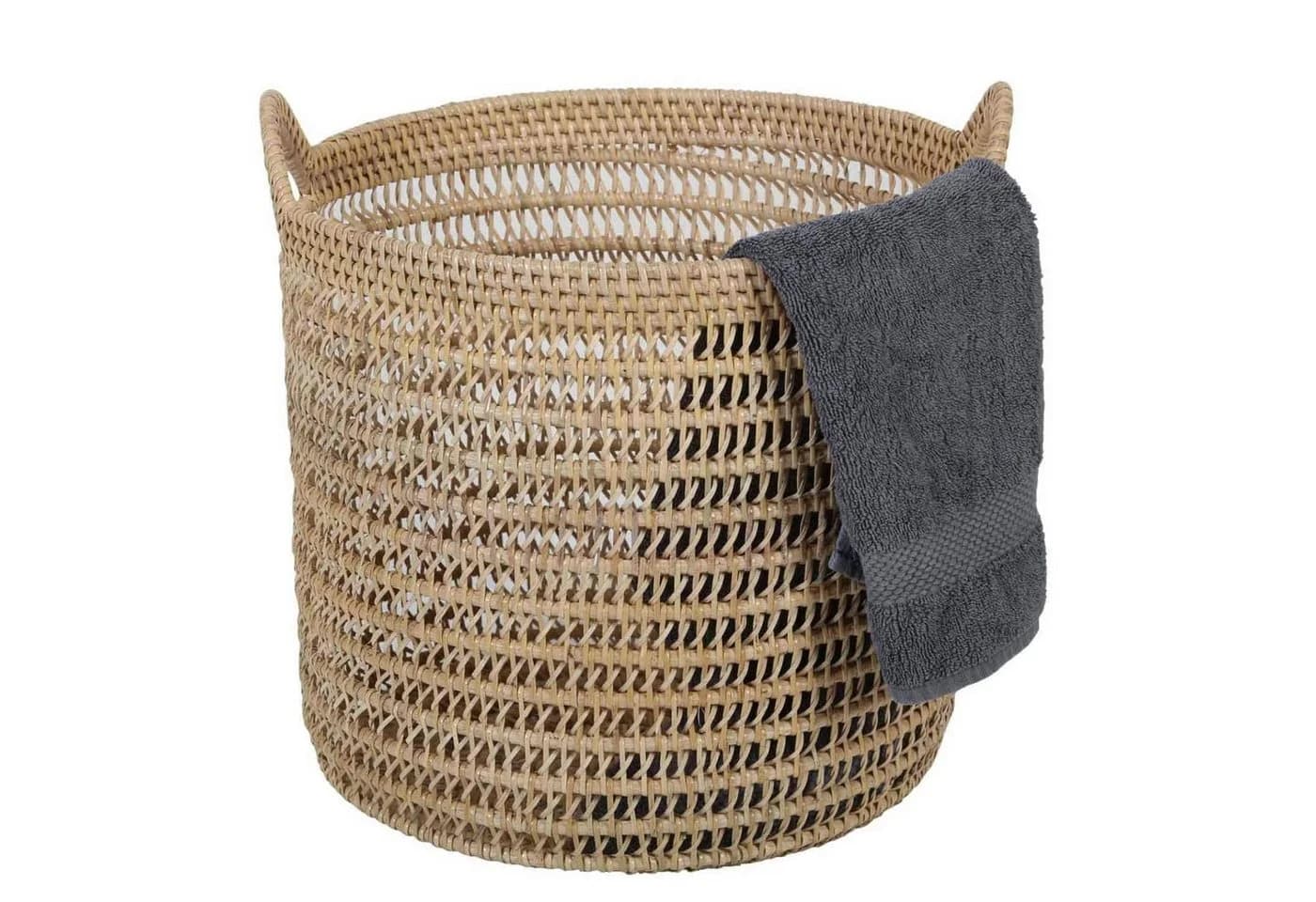 Casa Moro Rattan Korb Eda Natur mit Henkel - Bild 2