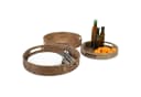 Casa Moro Dekotablett Rattan Serviertablett BEA rund mit Griffen Bild 1