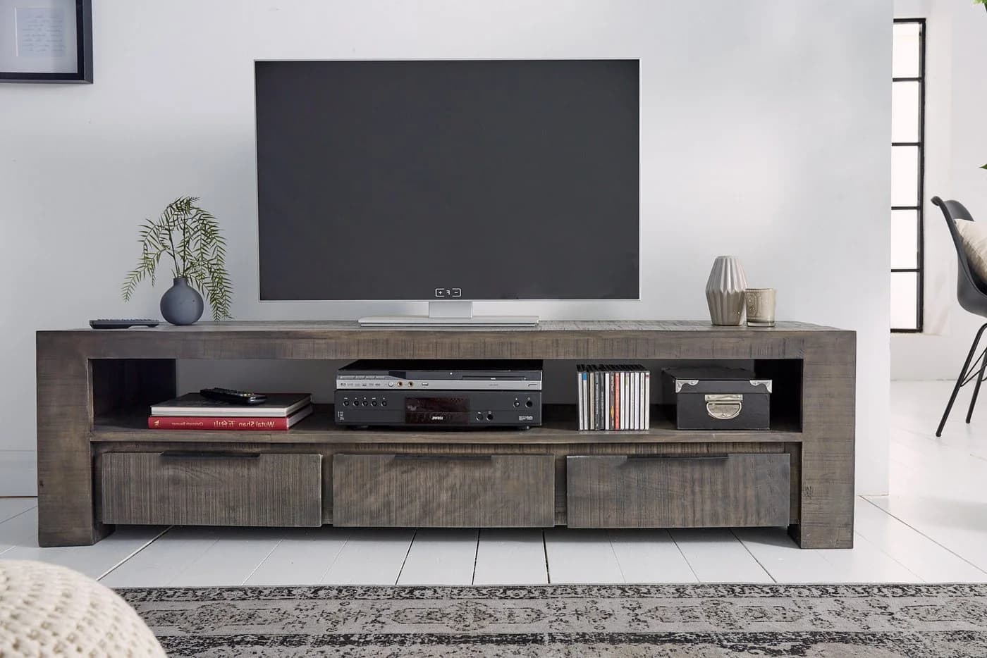 Sitheim-Europe Lowboard Woodridge Massives TV-Board 170cm Mangoholz - Bild 2