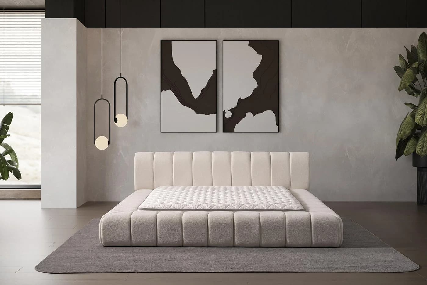 Sitheim-Europe Polsterbett HEAVEN Beige inkl. Matratze & Lattenroste - Bild 2