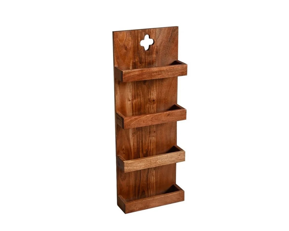 Sitheim® Wandregal ROMEO Massives Akazienholz 80cm - Bild 4