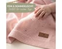 Bio-Baumwolle Babydecke mit AJOUR-Strickmuster Bild 1