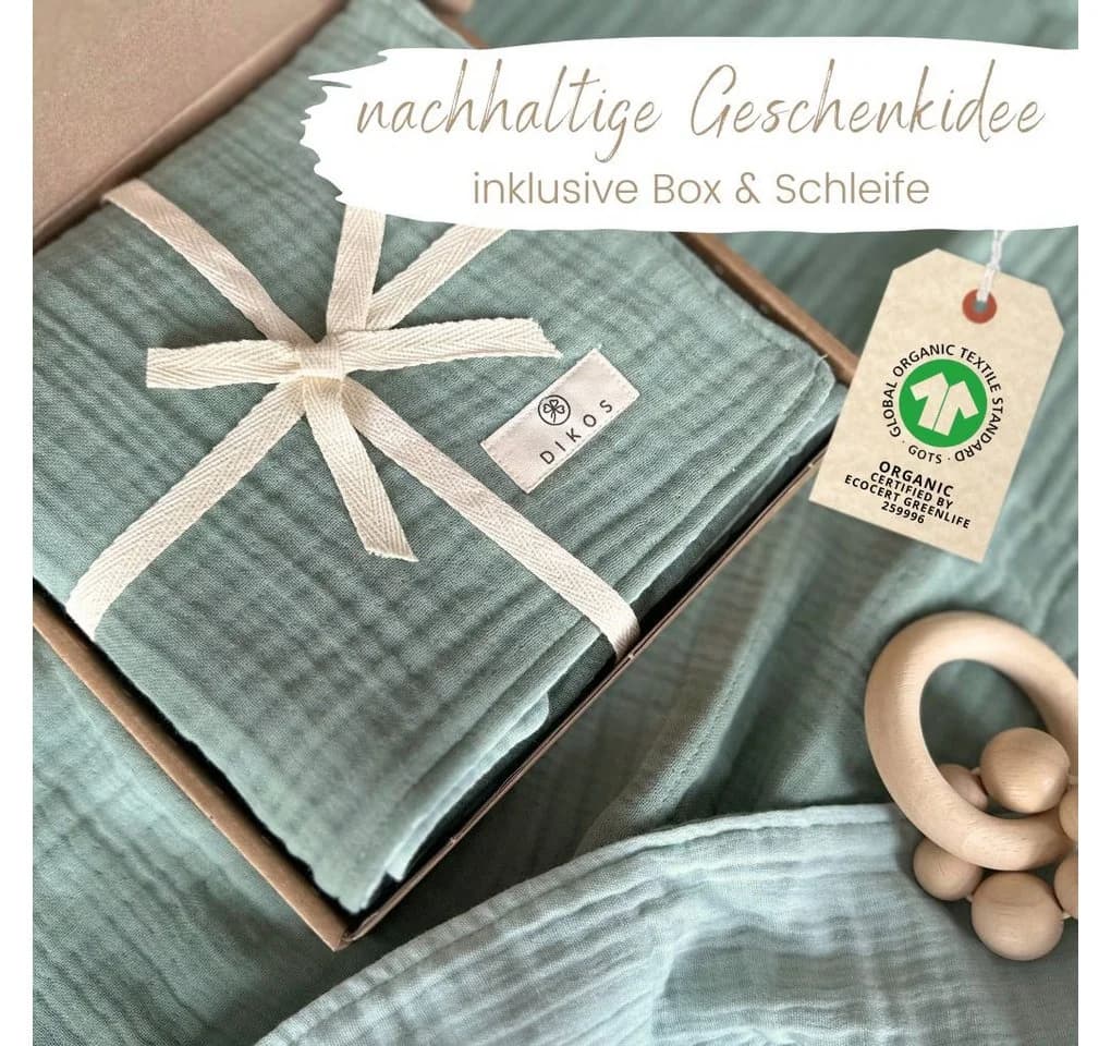 Babydecke Musselin 6-lagig gekreppt, 100% Bio-Baumwolle, DIKOS - Bild 4
