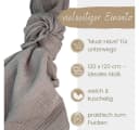 Bio-Babydecke und Spucktuch aus Baumwolle und Musselin Bild 4