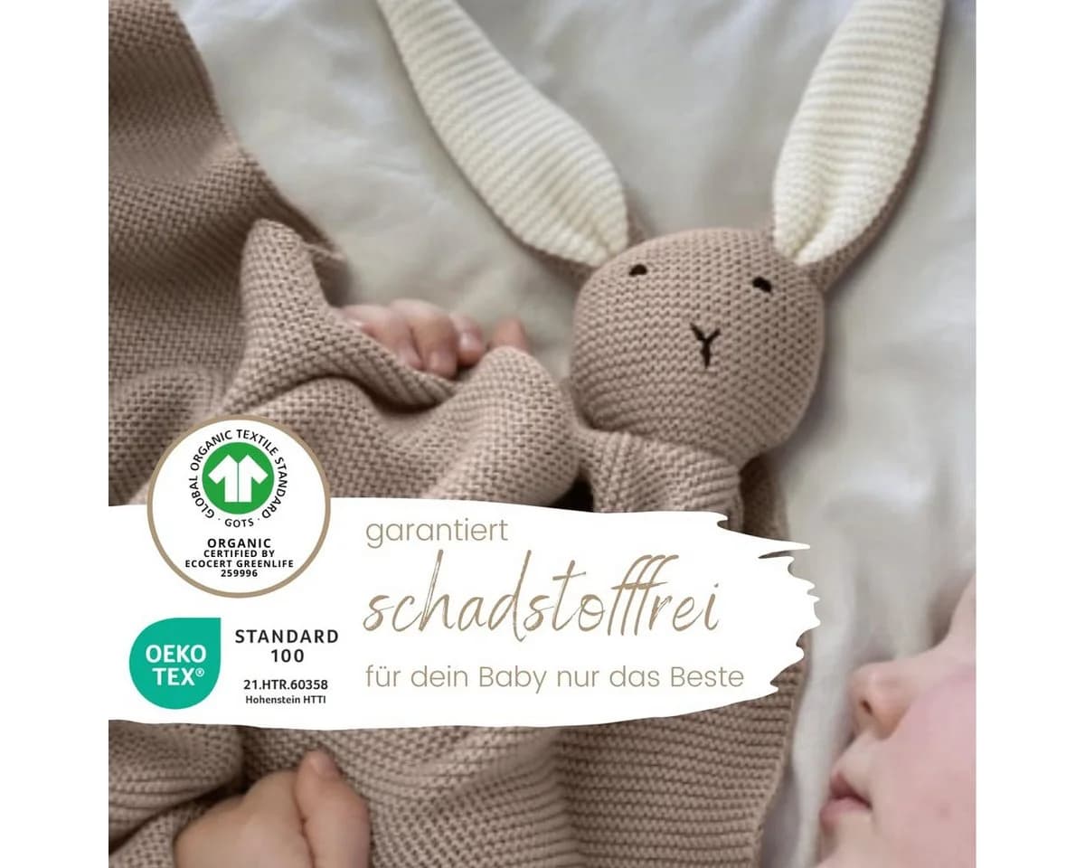 DIKOS® Babydecke SCHMUSE-HASE Bio-Baumwolle 75x100 cm - Bild 3