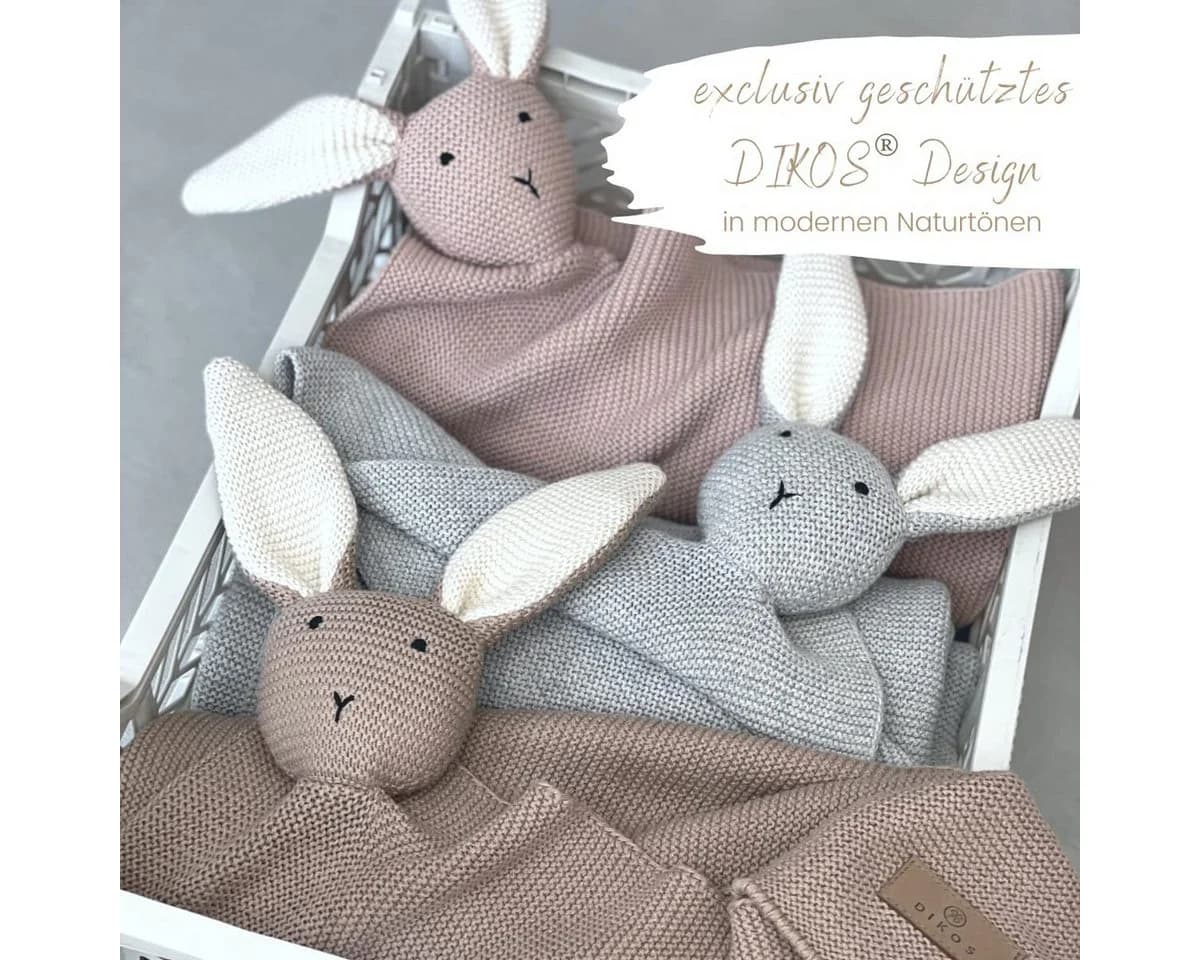 DIKOS® Babydecke SCHMUSE-HASE Bio-Baumwolle 75x100 cm - Bild 4