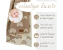 Babydecke aus Bio-Baumwolle in Regenbogenfarben Bild 5