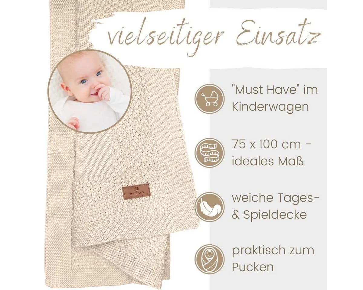 Bio-Baumwolle Babydecke - Bild 4