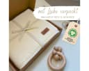 DIKOS® Babydecke aus 100% Bio-Baumwolle atmungsaktiv Grau Bild 1