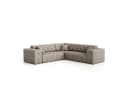 Fun Möbel Ecksofa CHANTAL Universal in Creme Stoff Opera Velvet Bild 1