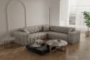 Fun Möbel Ecksofa CHANTAL Universal in Creme Stoff Opera Velvet Bild 2