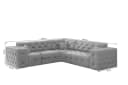Fun Möbel Ecksofa CHANTAL Universal in Creme Stoff Opera Velvet Bild 5