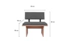 kundler home Essbank 'Die Stilvolle' 85 cm Eiche Premiumdekor Bild 1