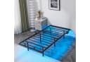 VINGLI Schwebenbett Metallbett Schwarz mit LED-Beleuchtung Bild 1