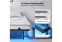 VINGLI Schwebenbett Metallbett Schwarz mit LED-Beleuchtung Bild 5
